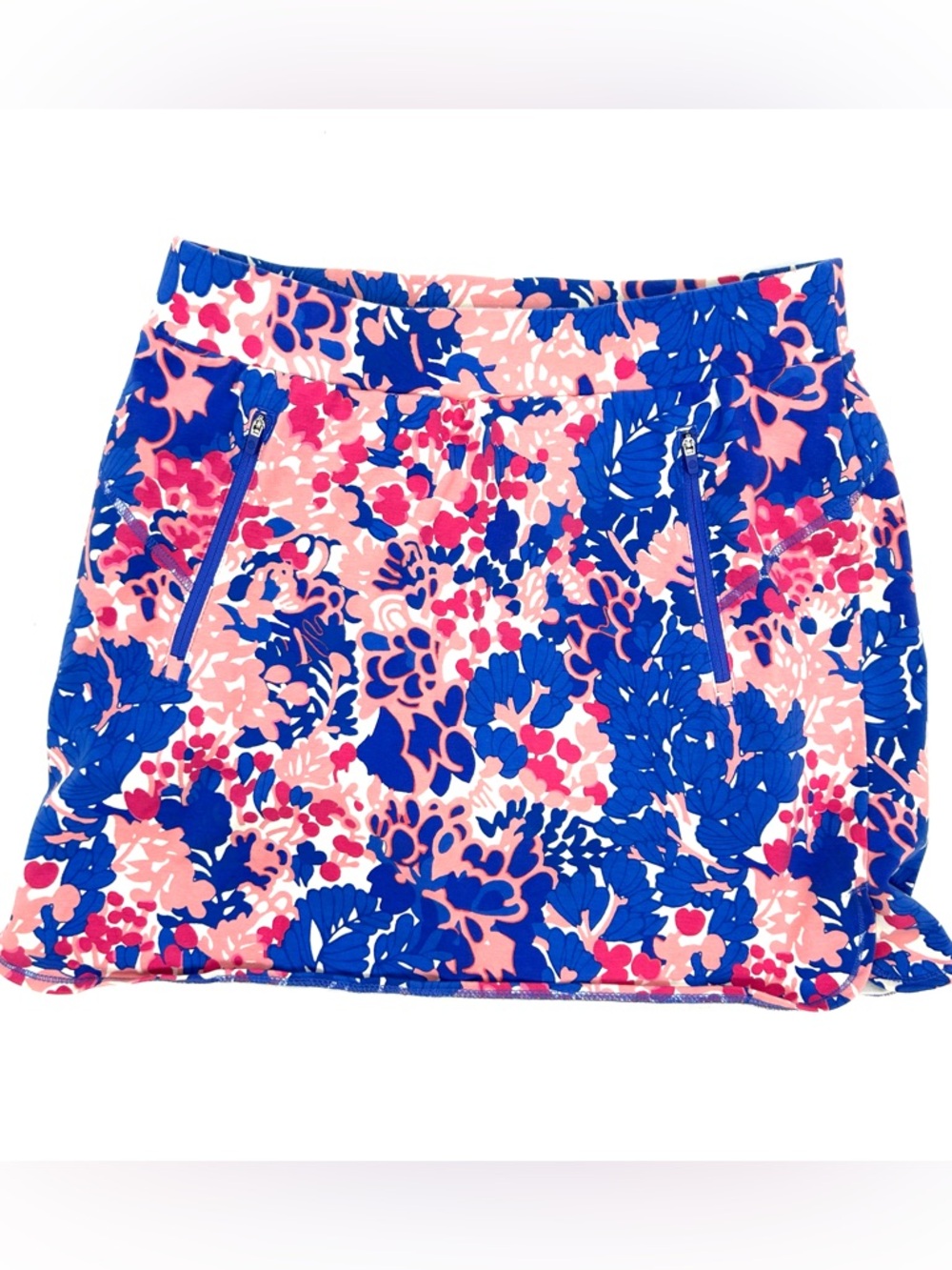 T by Talbots MP Golf Skort Blue Pink Floral